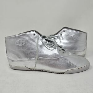Vintage 1993 Silver Metallic LA Gear Sneakers 7